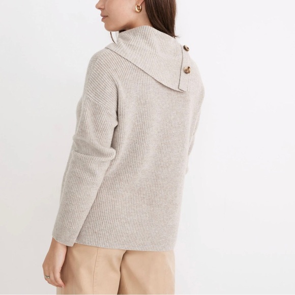 Madewell Wool‎ Button Shoulder Turtleneck Sweater small - Picture 3 of 13
